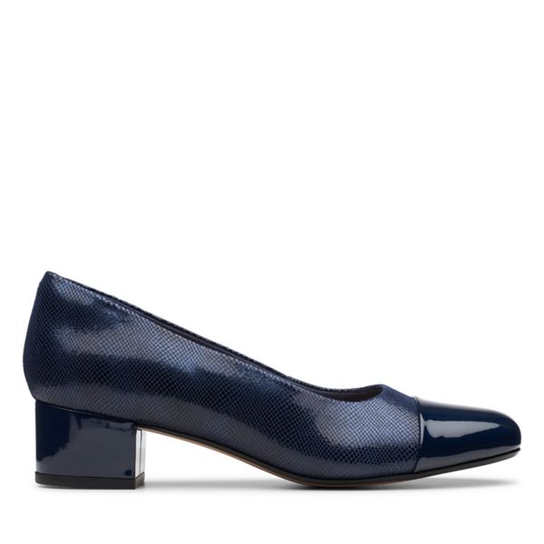 Clarks Womens Chartli Diva Heels Navy | USA-9608741